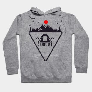 at its best mood - nature, hiking trekking, adventure, camping, outdoor recreation, sports Hoodie